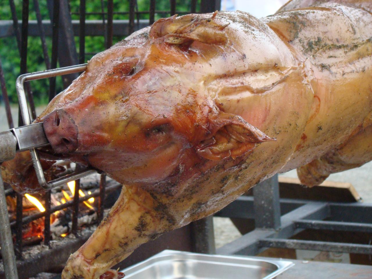 cochon à la broche